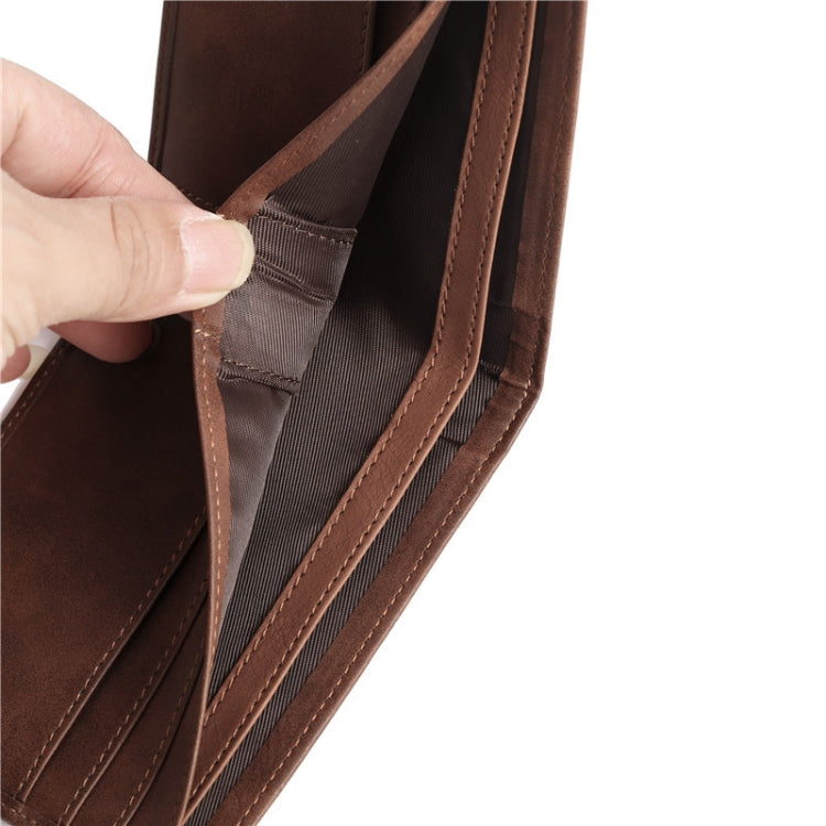 Vintage PU Leather Men Lettering Wallet(02 To Grandson) - Wallets by PMC TechLife | Online Shopping South Africa | PMC TechLife | Buy Now Pay Later Mobicred