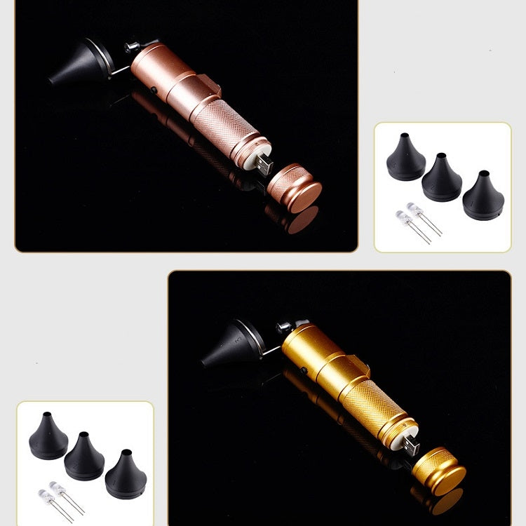 Ear Cleaning Hand Lamp USB Charging Otoscope(Elegant Gold) - Ear Care Tools by PMC TechLife | Online Shopping South Africa | PMC TechLife