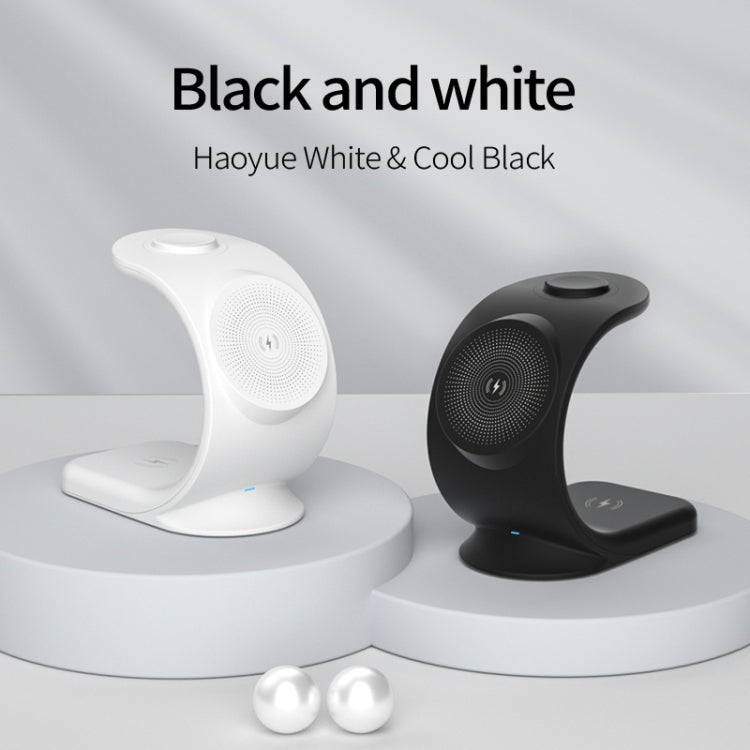 OJD-83 3 in 1 Magnetic Suction Vertical Bracket Wireless Charger for Mobile Phone & iWatch & AirPods(White) - Wireless Charger by PMC TechLife | Online Shopping South Africa | PMC TechLife