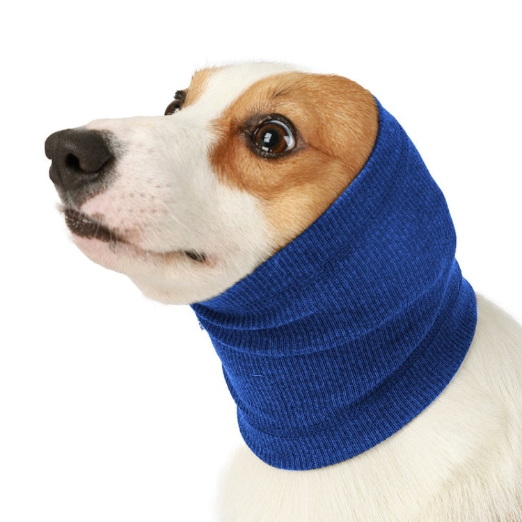 Dog Comforting Headgear Pet Scare Prevention Headscarf, Specification: S(Blue) - Caps by PMC Jewellery | Online Shopping South Africa | PMC Jewellery