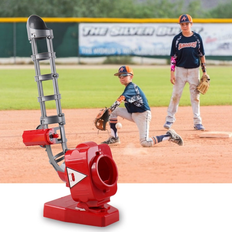 2 in 1 Tennis & Baseball Automatic Serving Machine(Red) - Toy Sports by PMC Jewellery | Online Shopping South Africa | PMC Jewellery