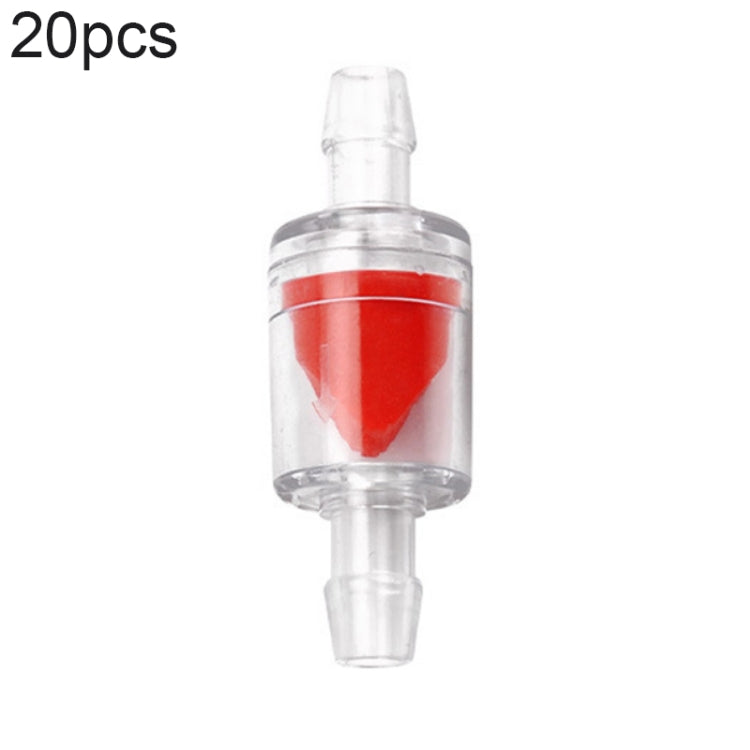 20 PCS Fish Tank Oxygen Pump Trachea Check Valve, Specification: 8mm (Red) - Air Pumps by PMC Jewellery | Online Shopping South Africa | PMC Jewellery