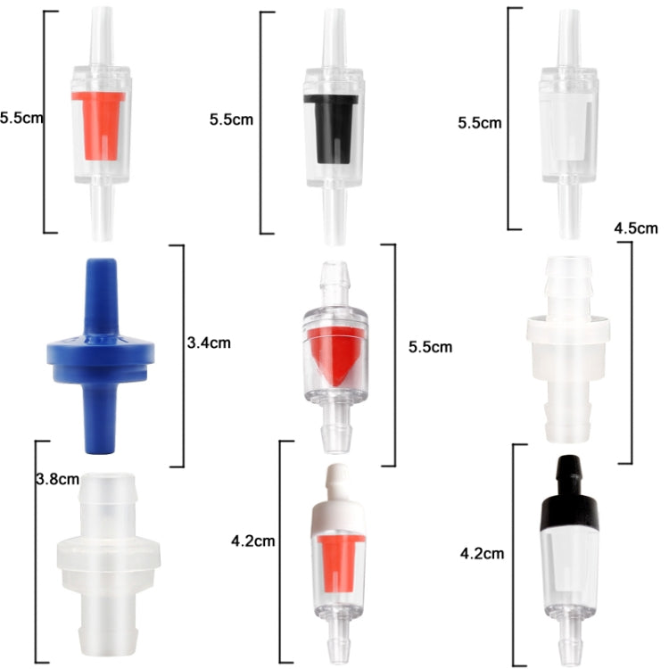 20 PCS Fish Tank Oxygen Pump Trachea Check Valve, Specification: 8mm (Red) - Air Pumps by PMC TechLife | Online Shopping South Africa | PMC TechLife | Buy Now Pay Later Mobicred