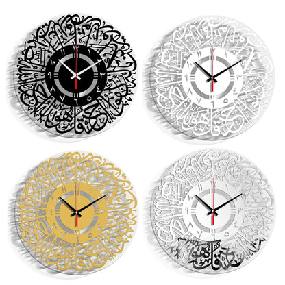 TM027 Home Decoration Acrylic Wall Clock(Indian Black) - Wall Clock by PMC Jewellery | Online Shopping South Africa | PMC Jewellery