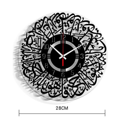 TM027 Home Decoration Acrylic Wall Clock(Indian Black) - Wall Clock by PMC Jewellery | Online Shopping South Africa | PMC Jewellery