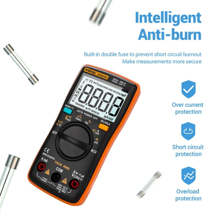 ANENG AN8009 NVC Digital Display Multimeter, Specification: Standard(Blue) - free shipping - PMC TechLife - Order now!