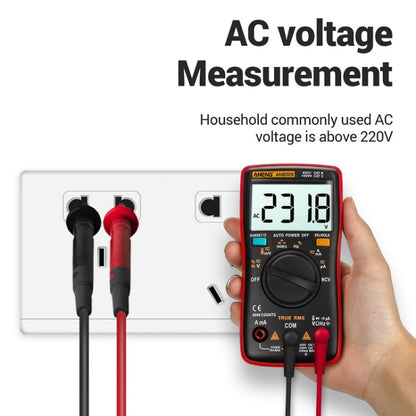 ANENG AN8009 NVC Digital Display Multimeter, Specification: Standard with Cable(Black) - Current & Voltage Tester by ANENG | Online Shopping South Africa | PMC Jewellery | Buy Now Pay Later Mobicred