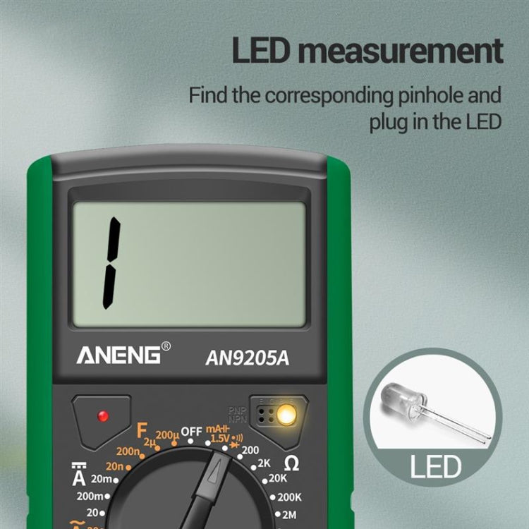 ANENG Automatic High-Precision Intelligent Digital Multimeter, Specification: AN9205A(Red) - free shipping - PMC TechLife - Order now!