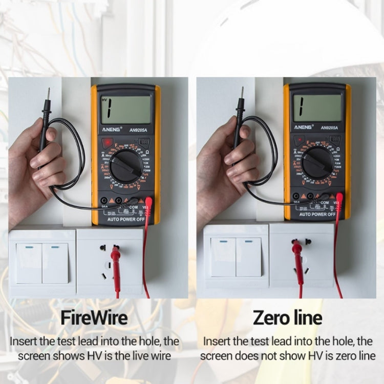 ANENG Automatic High-Precision Intelligent Digital Multimeter, Specification: AN9205A(Orange) - Digital Multimeter by ANENG | Online Shopping South Africa | PMC TechLife | Buy Now Pay Later Mobicred