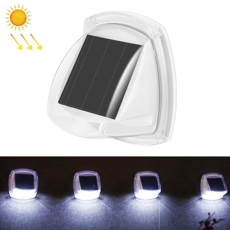 8 LED Outdoor Solar Courtyard Waterproof Wall Light(White Light) - With Solar Panel by PMC Jewellery | Online Shopping South Africa | PMC Jewellery