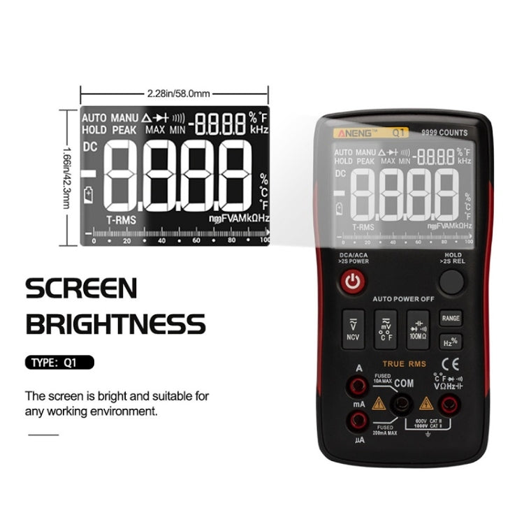 ANENG AN-Q1 Automatic High-Precision Intelligent Digital Multimeter, Specification: Standard(Orange) - free shipping - PMC TechLife - Order now!