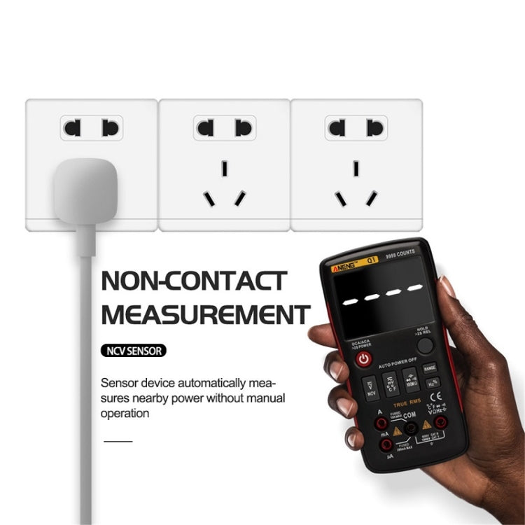 ANENG AN-Q1 Automatic High-Precision Intelligent Digital Multimeter, Specification: Standard with Cable(Red) - free shipping - PMC TechLife - Order now!