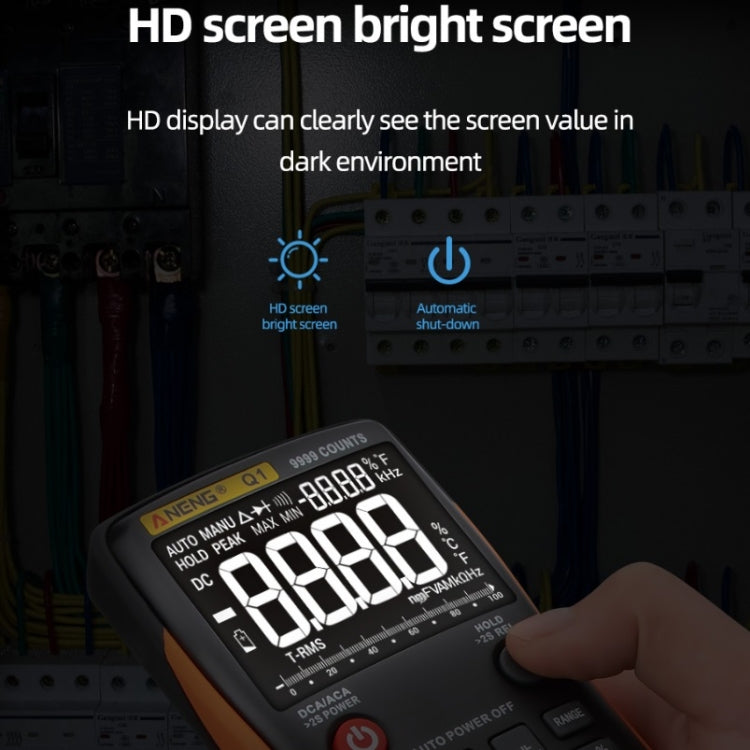 ANENG AN-Q1 Automatic High-Precision Intelligent Digital Multimeter, Specification: Standard with Cable(Red) - free shipping - PMC TechLife - Order now!