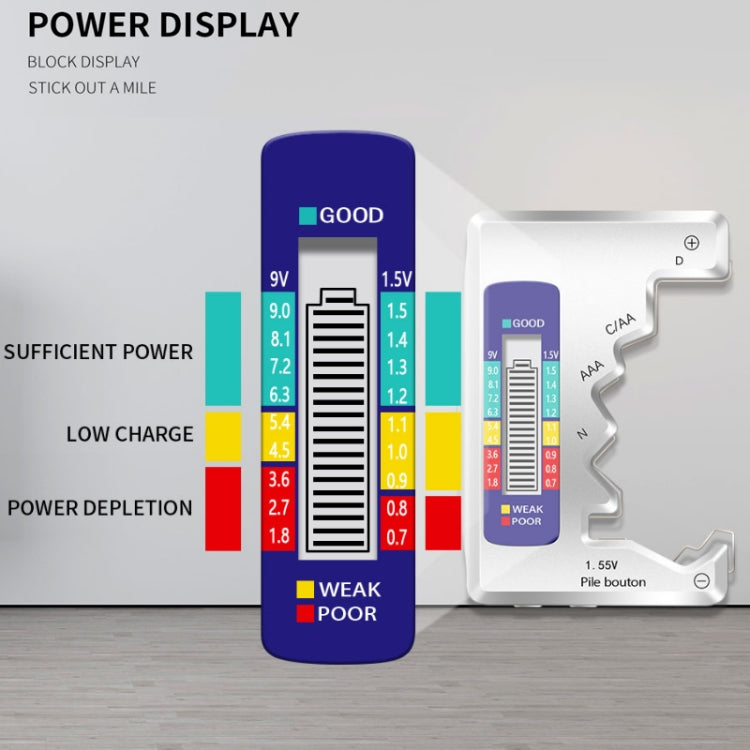 ANENG 1.5V/9V Battery Power Voltage Detector(Silver) - free shipping - PMC TechLife - Order now!