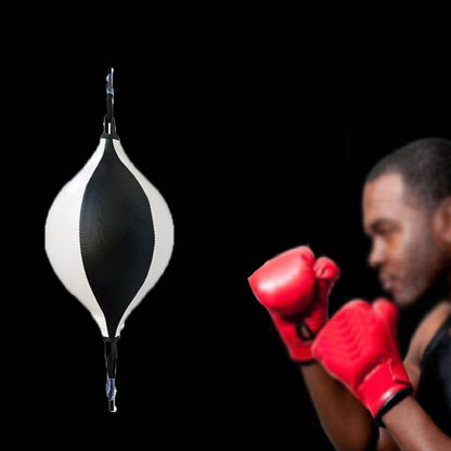 Pear-Shaped Suspended Boxing Training Ball(White Black) - Boxing by PMC Jewellery | Online Shopping South Africa | PMC Jewellery