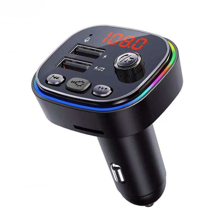 C20 USB Car Bluetooth MP3 Music Player With Colorful Lights - Bluetooth Car Kits by PMC Jewellery | Online Shopping South Africa | PMC Jewellery