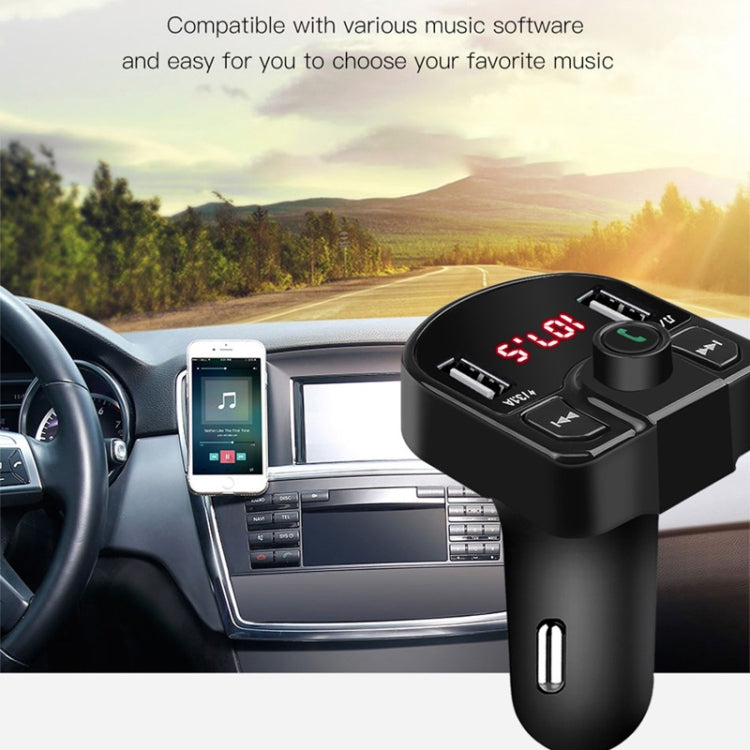 M9 Car Bluetooth MP3 Dual USB Car Charger(Black) - Bluetooth Car Kits by PMC Jewellery | Online Shopping South Africa | PMC Jewellery