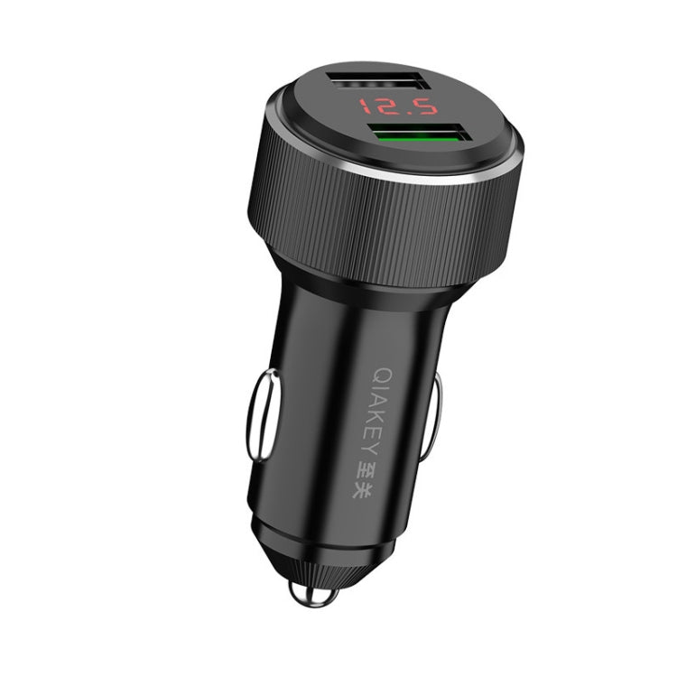 QIAKEY TM328L Dual Port Fast Charge Car Charger - Car Charger by QIAKEY | Online Shopping South Africa | PMC TechLife