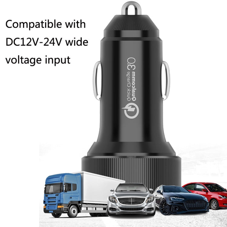 QIAKEY TM328L Dual Port Fast Charge Car Charger - Car Charger by QIAKEY | Online Shopping South Africa | PMC TechLife