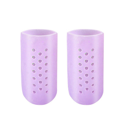 10 Pairs With Hole Toe Set High Heels Anti-Wear Anti-Pain Toe Protective Cover, Size: L(Purple) - Corrector by PMC Jewellery | Online Shopping South Africa | PMC Jewellery