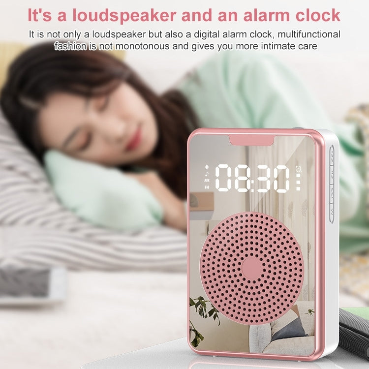 ZXL-H3 Portable Teaching Microphone Amplifier with Time Display, Spec: Wireless Version (Rose Gold) - Loudspeaker by PMC TechLife | Online Shopping South Africa | PMC TechLife