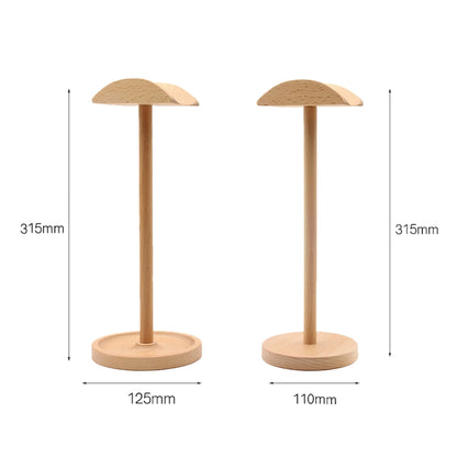 AM-EJZJ001 Desktop Solid Wood Headset Display Stand, Style: B - Anti-lost & Holder by PMC Jewellery | Online Shopping South Africa | PMC Jewellery