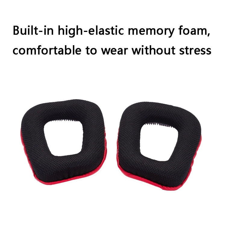 2 PCS Headset Sponge Earmuffs for Logitech G35 / G930 / G430 / F450(Black) - Earmuff & Pad by PMC Jewellery | Online Shopping South Africa | PMC Jewellery