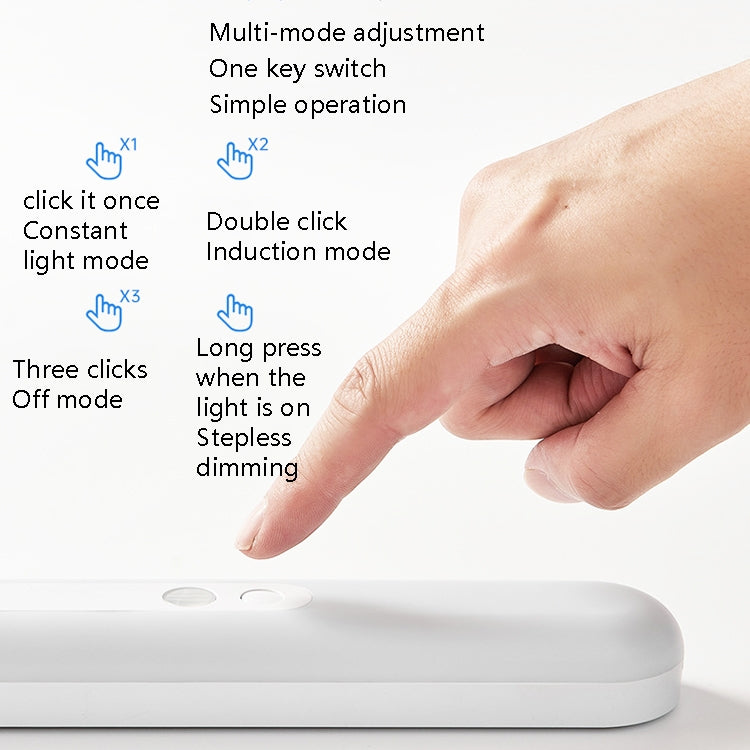 Human Body Sensing Charging Smart LED Light Wireless Night Light, Size: 18cm(Warm Light 3000K) - Sensor LED Lights by PMC Jewellery | Online Shopping South Africa | PMC Jewellery