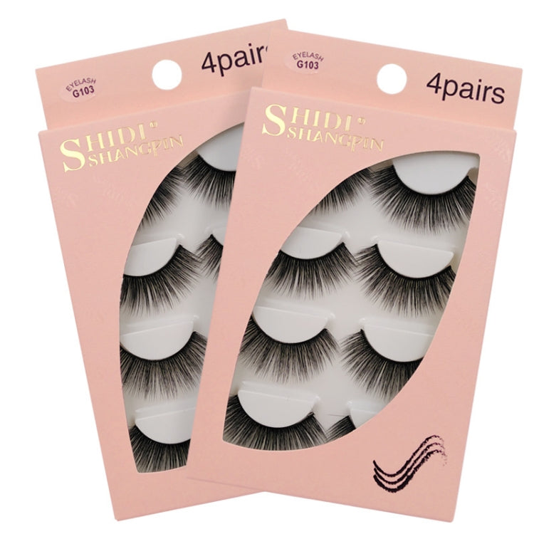 2 Sets SHIDISHANGPIN 3D Mink False Eyelashes Naturally Thick Eyelashes(G103) - Eyes by PMC Jewellery | Online Shopping South Africa | PMC Jewellery