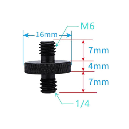 4 PCS Screw Adapter A26 1/4 Male to M6 Male Screw -  by PMC Jewellery | Online Shopping South Africa | PMC Jewellery