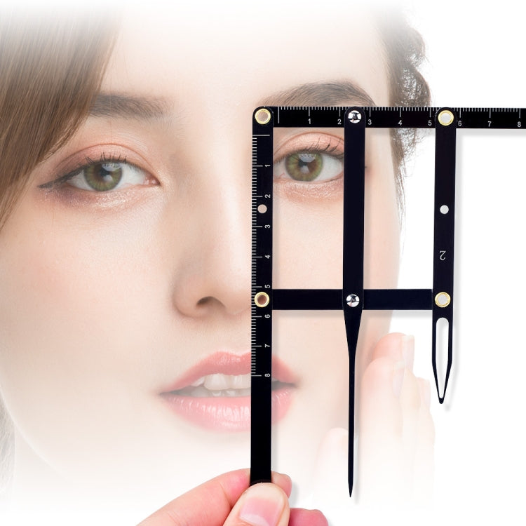 Eyebrow Ruler Three-point Positioning Balance Eyebrow Card(Black) - Eyes by PMC Jewellery | Online Shopping South Africa | PMC Jewellery