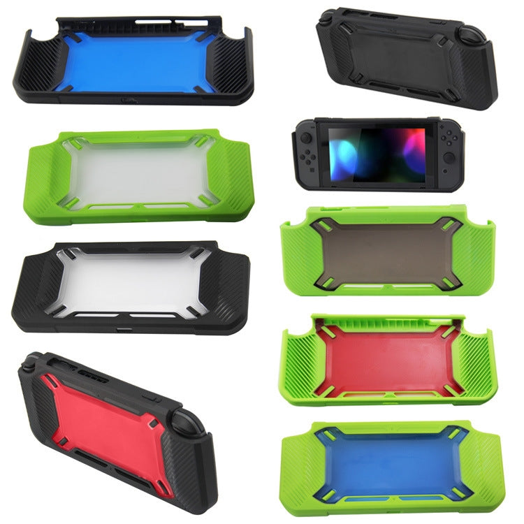 Scratch-Resistant Back Cover For Nintendo Switch(Black + Red) - Cases by PMC TechLife | Online Shopping South Africa | PMC TechLife