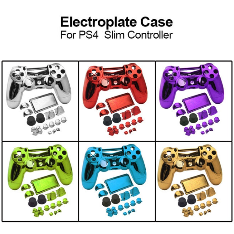 Electroplated Protective Case For PS4 Slim(Blue) - Cases by PMC TechLife | Online Shopping South Africa | PMC TechLife