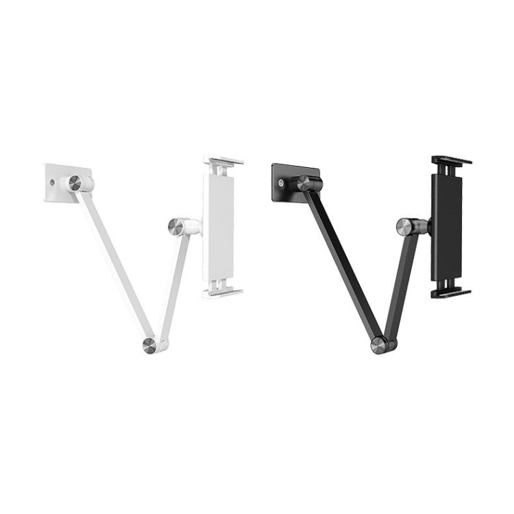 WS-2 Wall-Mounted Folding Telescopic Holder For Mobile Phone And Tablet(White) - Lazy Bracket by PMC Jewellery | Online Shopping South Africa | PMC Jewellery