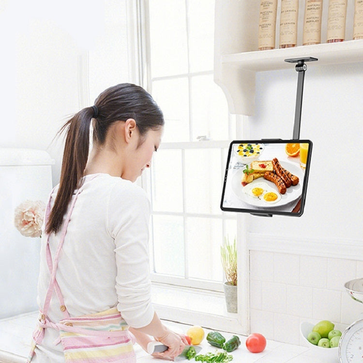 WS-2 Wall-Mounted Folding Telescopic Holder For Mobile Phone And Tablet(Black Gray) - free shipping - PMC TechLife - Order now!