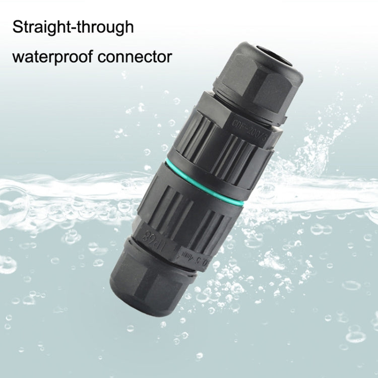 CDF-200/3 Waterproof Wire Connector With 3 Pin Quick Connector - Connectors & Terminals by PMC Jewellery | Online Shopping South Africa | PMC Jewellery