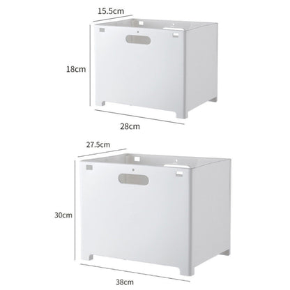 Wall-Mounted Foldable Laundry Storage Basket, Color: Large (White) - Storage Boxes by PMC Jewellery | Online Shopping South Africa | PMC Jewellery