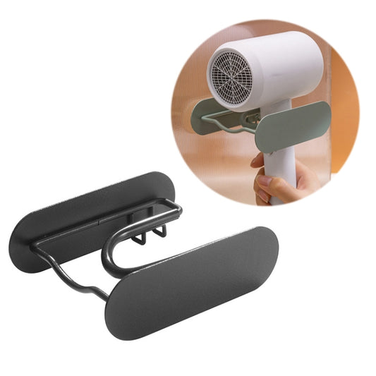 Bathroom Hair Dryer No Punching Iron Hanger(Black) - Hook by PMC Jewellery | Online Shopping South Africa | PMC Jewellery