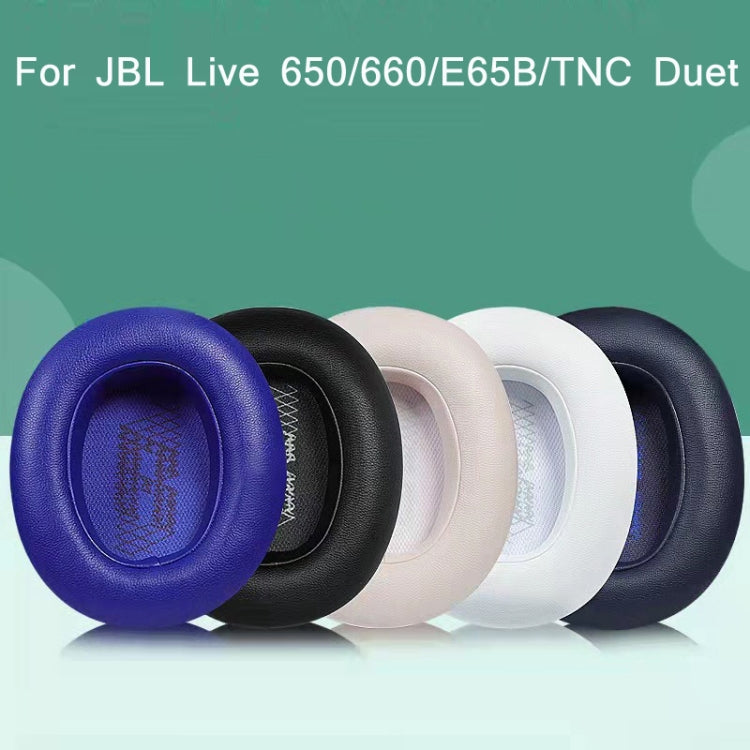 1 Pair Sponge Earphone Cover For JBL Live 650BT/660NC/Duet(White) - Earmuff & Pad by PMC TechLife | Online Shopping South Africa | PMC TechLife