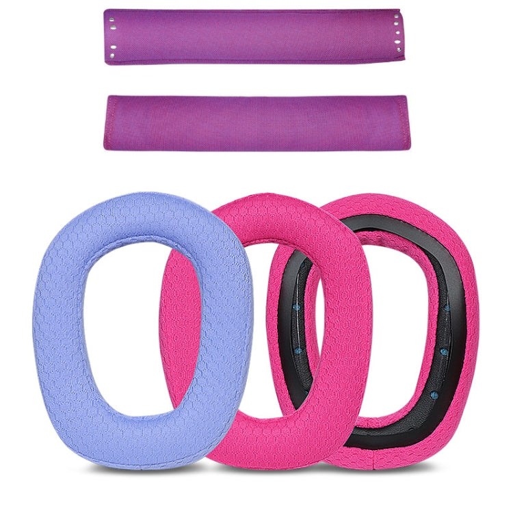 1 Pair Sponge Earmuff Headrest Pad For Logitech G435, Color: Blue Headbeam - Earmuff & Pad by PMC TechLife | Online Shopping South Africa | PMC TechLife