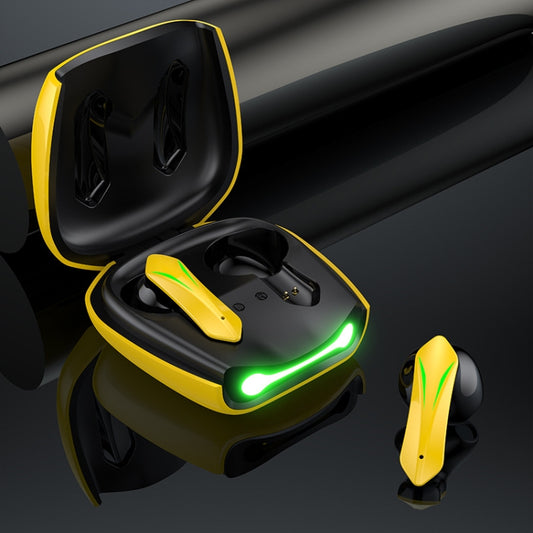 TWS Bluetooth 5.2 In-Ear Gaming Earphone With Breathing Light(Yellow) - TWS Earphone by PMC Jewellery | Online Shopping South Africa | PMC Jewellery