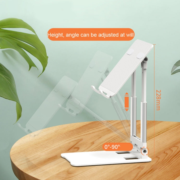 Desktop Foldable Liftable Anti-Skid Mobile Phone And Tablet Stand(White) - Desktop Holder by PMC TechLife | Online Shopping South Africa | PMC TechLife | Buy Now Pay Later Mobicred