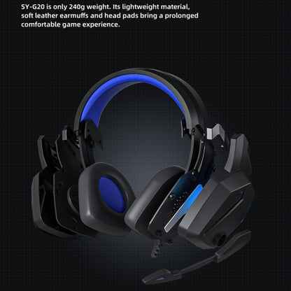 Soyto SY-G20 RGB Dual Streamer Gaming Computer Headset, Style: Lighting Version (Black) - Multimedia Headset by Soyto | Online Shopping South Africa | PMC Jewellery