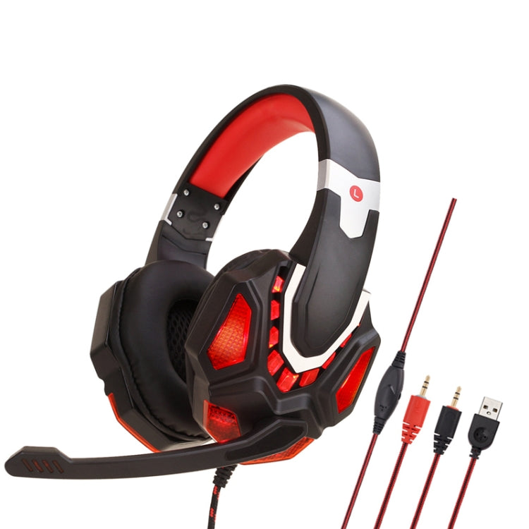 Soyto G10 Gaming Computer Headset For PC (Black Red) - Multimedia Headset by Soyto | Online Shopping South Africa | PMC Jewellery