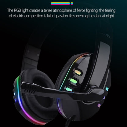 Soyto 733RGB Luminous Computer Headset For Xbox / PS4 / PS5(Black) - Multimedia Headset by Soyto | Online Shopping South Africa | PMC Jewellery