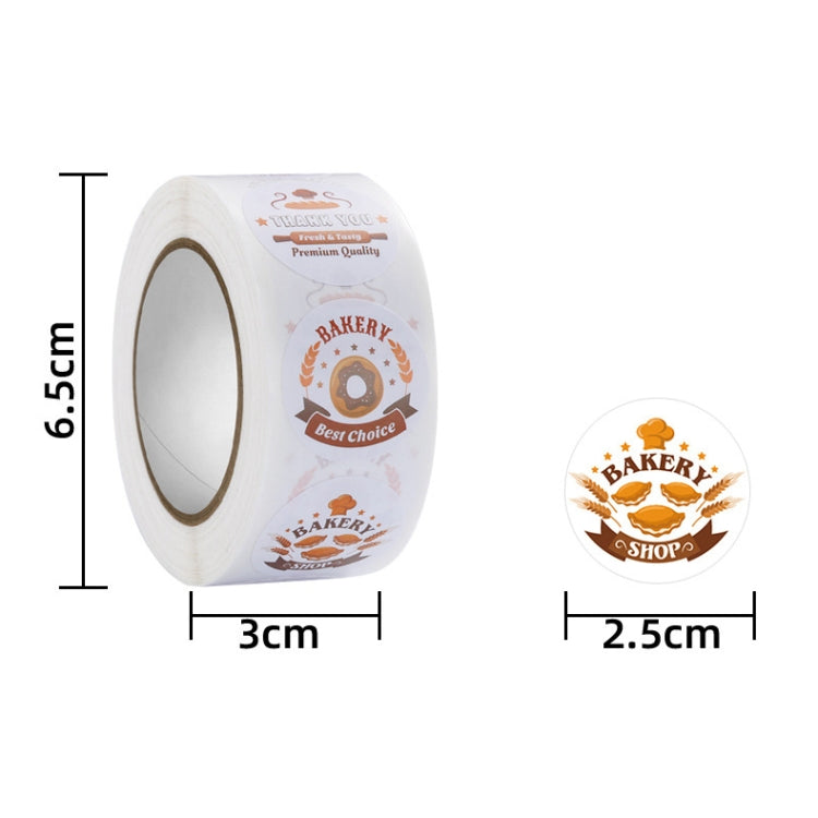 Bakery Cake Shop Cartoon Cute Sticker Decorative Sealing Sticker, Size: 2.5cm / 1 Inch(HA015) - Sticker & Tags by PMC Jewellery | Online Shopping South Africa | PMC Jewellery