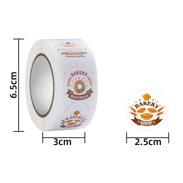 Bakery Cake Shop Cartoon Cute Sticker Decorative Sealing Sticker, Size: 2.5cm / 1 Inch(HA021) - Sticker & Tags by PMC Jewellery | Online Shopping South Africa | PMC Jewellery