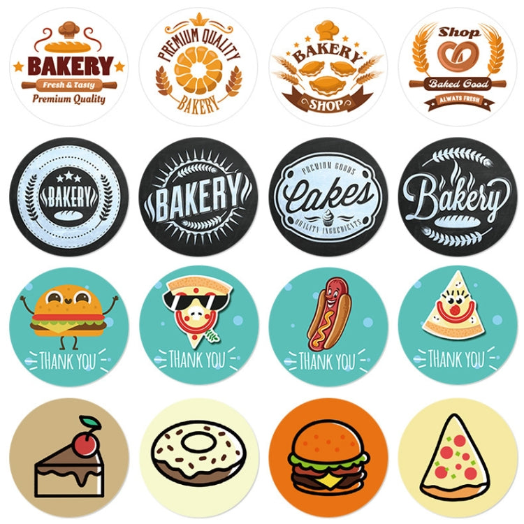 Bakery Cake Shop Cartoon Cute Sticker Decorative Sealing Sticker, Size: 2.5cm / 1 Inch(HA015) - Sticker & Tags by PMC Jewellery | Online Shopping South Africa | PMC Jewellery