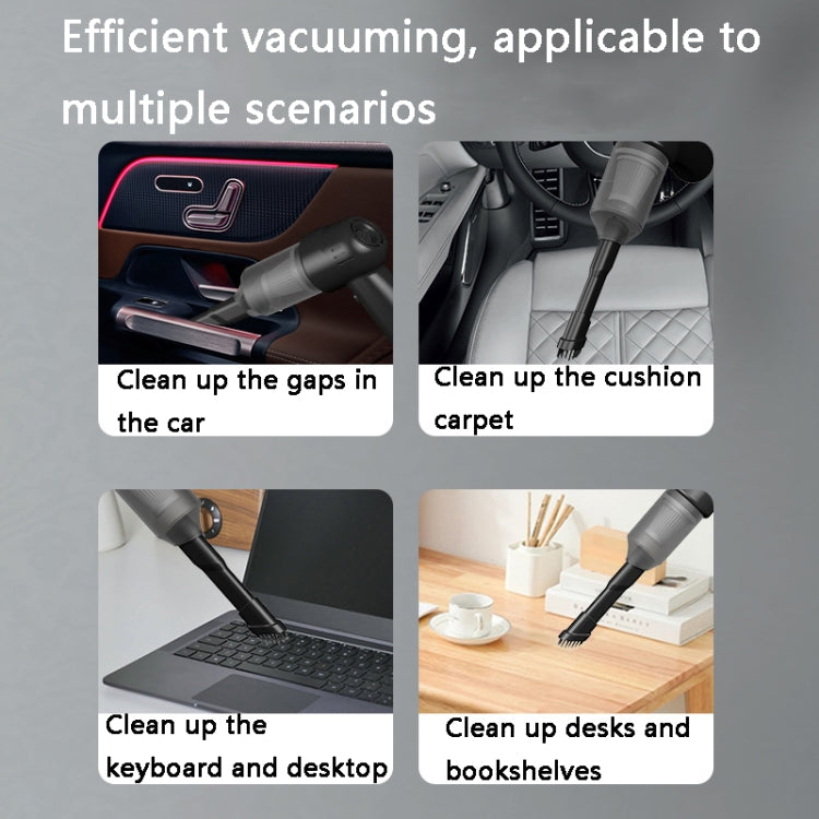 FL-8803 Portable Handheld Car Vacuum Cleaner, Style: 3.7V Wireless Charging (Black) - Vacuum Cleaner by PMC TechLife | Online Shopping South Africa | PMC TechLife