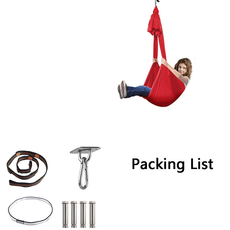 Kids Elastic Hammock Indoor Outdoor Swing, Size: 1x2.8m (Red) - Hammocks by PMC TechLife | Online Shopping South Africa | PMC TechLife | Buy Now Pay Later Mobicred